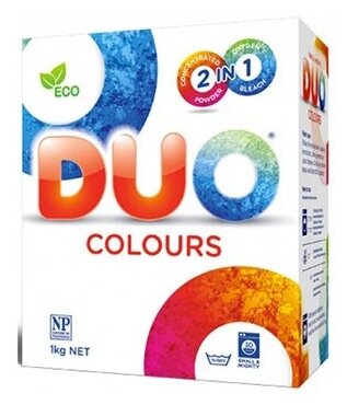 NEON DUO colours Концентрированный стиральный порошок без фосфатов 1 кг на 50 стирок