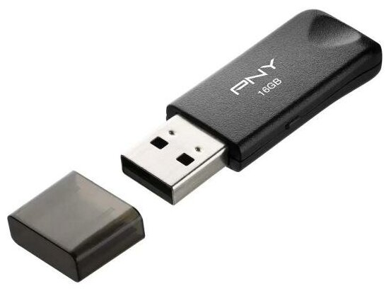 Флешка PNY Attache Classic 16GB USB 2.0, черный (FD16GATTCKTRK-EF)