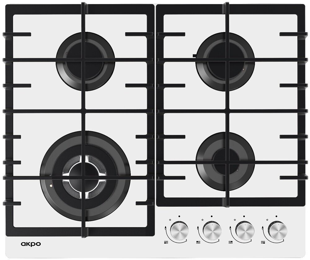 Варочная поверхность газовая AKPO PGA 604 AGC-T WH - фотография № 1
