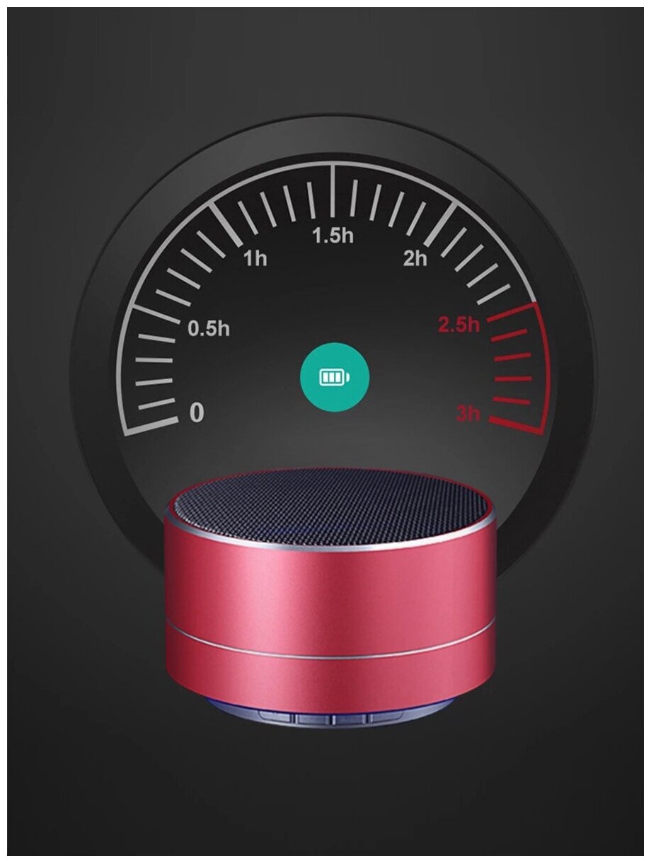 Портативный Bluetooth мини-динамик, Красный
