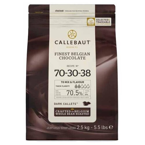 Callebaut Шоколадные капли №70-30-38, 400 г