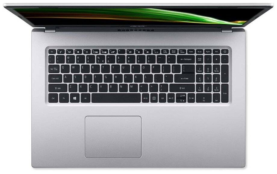 173 Ноутбук Acer A317-53-58UL 1920x1080 Intel Core i5 1135G7 24 ГГц RAM 8 ГБ DDR4 SSD 512 ГБ Intel Iris Xe Graphics Windows 11 Home NXAD0ER00V серебристый