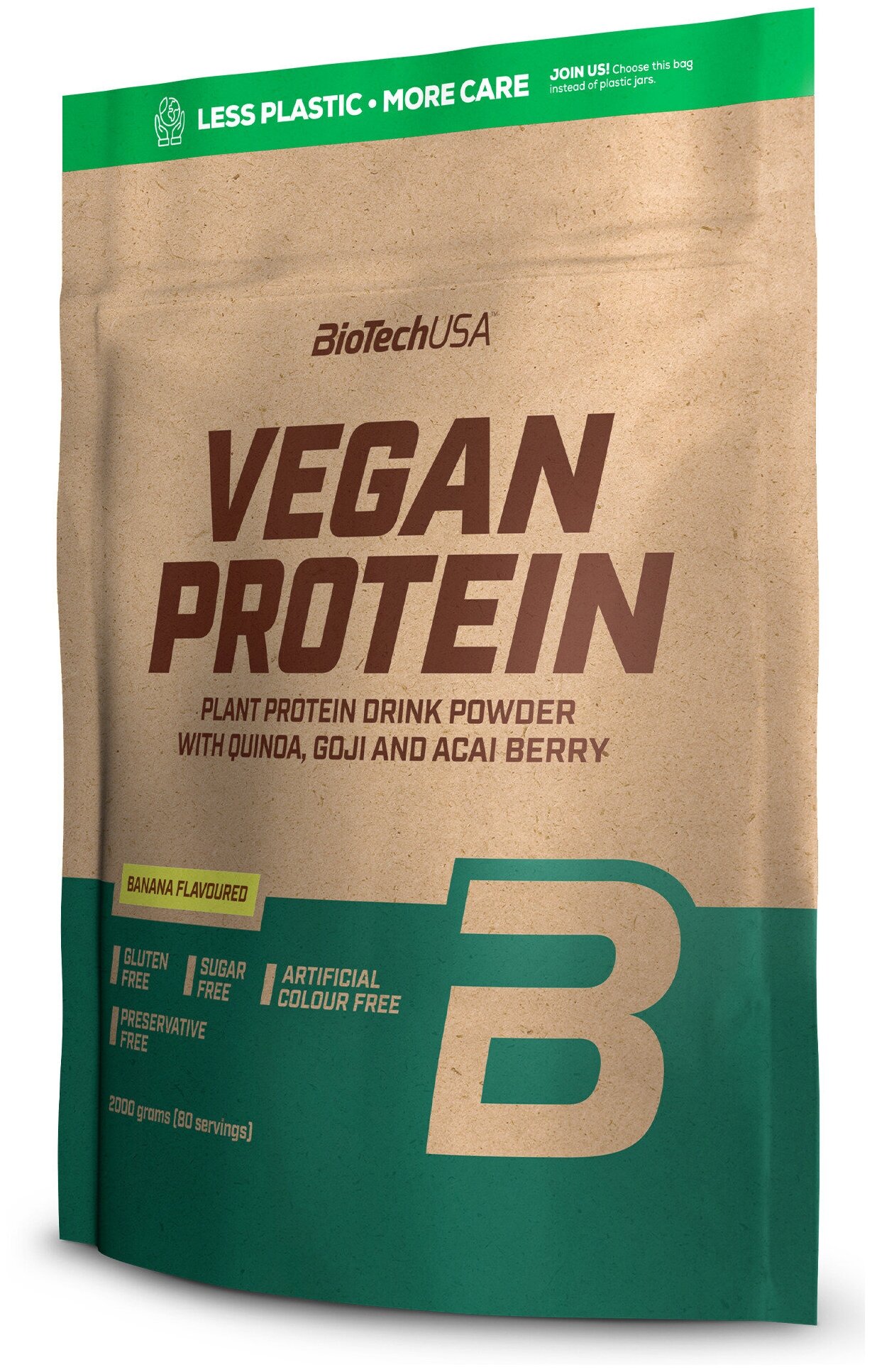 BioTechUSA Vegan Protein 2000 гр., банан