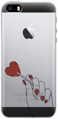 Силиконовый чехол на Apple iPhone SE / 5s / 5 / Эпл Айфон 5 / 5с / СЕ с рисунком "Heartbreaker"