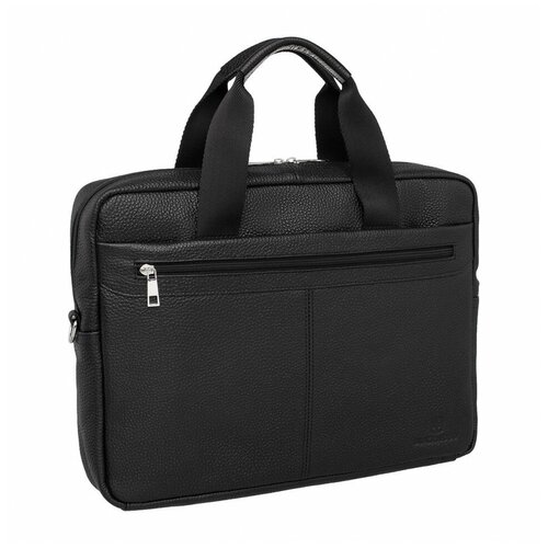 фото Мужская кожаная деловая сумка blackwood everton black 1067501