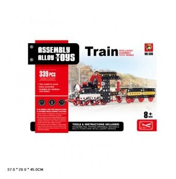 Конструктор мет. поезд, 339 дет. 506