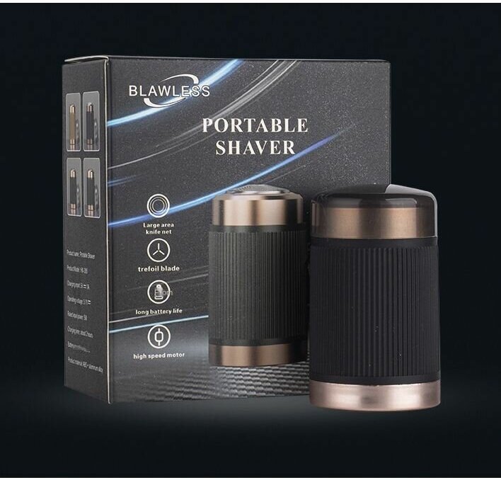 Электробритва мини аккумуляторная, портативная Portable Shaver черная - фотография № 2