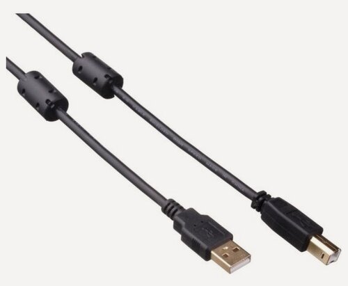 Изображение товара Кабель Exegate USB 2.0 EX-CCF-USB2-AMBM-3.0 (Am/Bm, 3м, 2 фильтра)