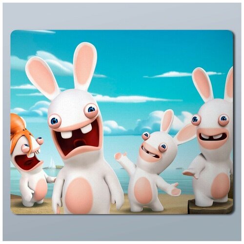 Коврик для мыши с принтом игры Rabbids Invasion - 1123