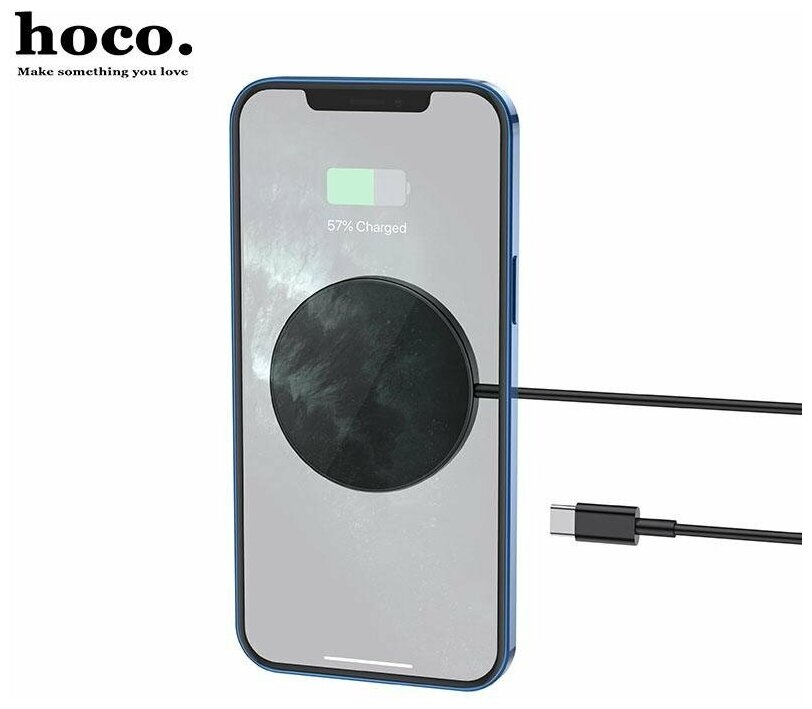 Беспроводное зарядное устройство Hoco CW34 Soarer Black - фото №10