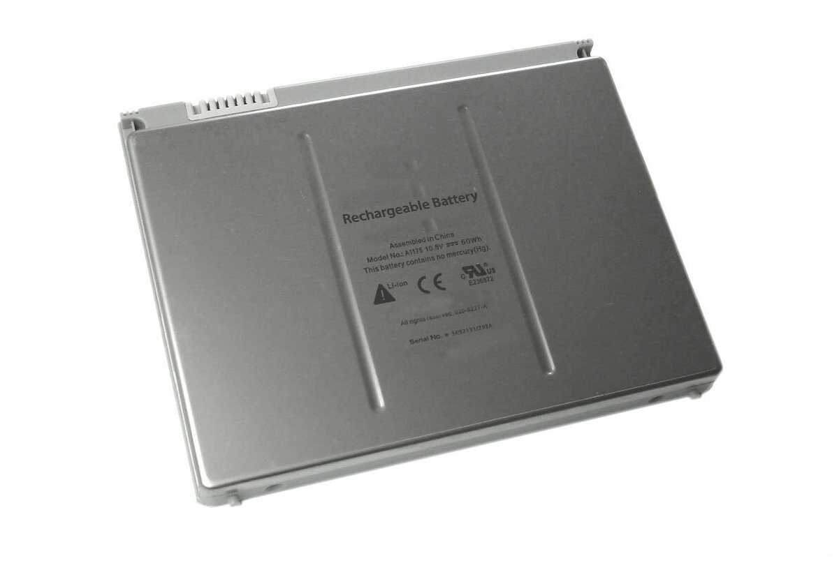 Аккумуляторная батарея OEM для ноутбука Apple MacBook Pro A1175 A1150 5400mAh серебристая