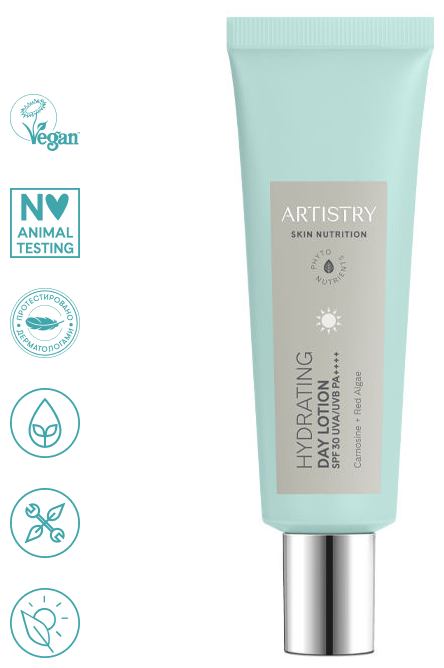 Amway/ARTISTRY SKIN NUTRITION Увлажняющий лосьон для лица с солнцезащитным фильтром SPF 30, 50 г, 123800