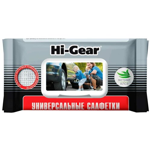 Салфетки влажные универсальные 60шт (Hi-Gear) hi gear влажные салфетки освежающие 25 шт