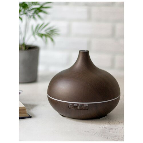 Аромадиффузор NEW FORM ультразвуковой увлажнитель воздуха со светодиодной подсветкой цвет тёмный орех 149900₽