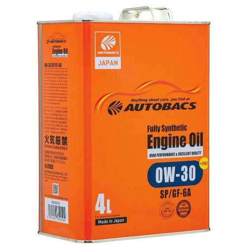 AUTOBACS Масло Моторное Autobacs 0w-30 Sp/Gf-6 Синт. 4l