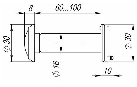 Глазок дверной ARMADILLO оптика стекло DV-PRO 3/100-60/BR/HD (DVG3/HD) AB бронза - фотография № 2