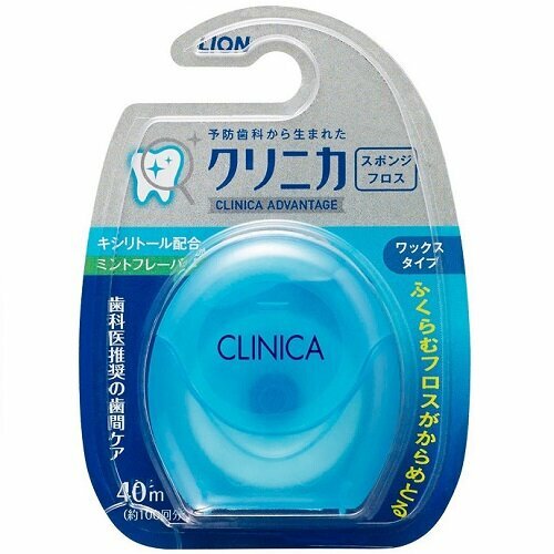 Зубная нить Lion Япония Clinica Sponge Floss, 40 м