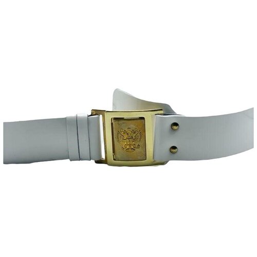 фото Ремень парадный россия, президентский полк , натуральная кожа, латунь,3 размер (120 см.) военный коллекционер