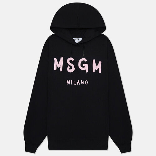 Толстовка MSGM, силуэт прямой, размер XS, черный