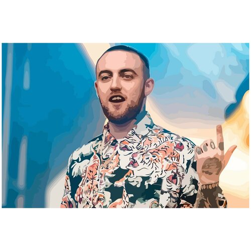 Картина по номерам на холсте Mac Miller - 424