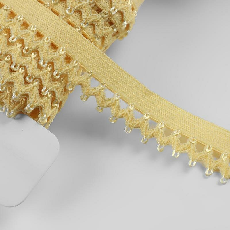 фото Резинка ажурная Sima-land 13мм 10м желтый