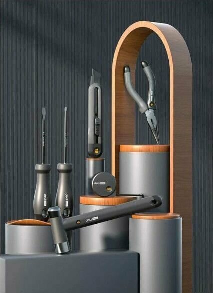 Набор инструментов DELI Home Series HT0006 6 предметов эксклюзивный дизайн софттач пластик подарочная упаковка 104621