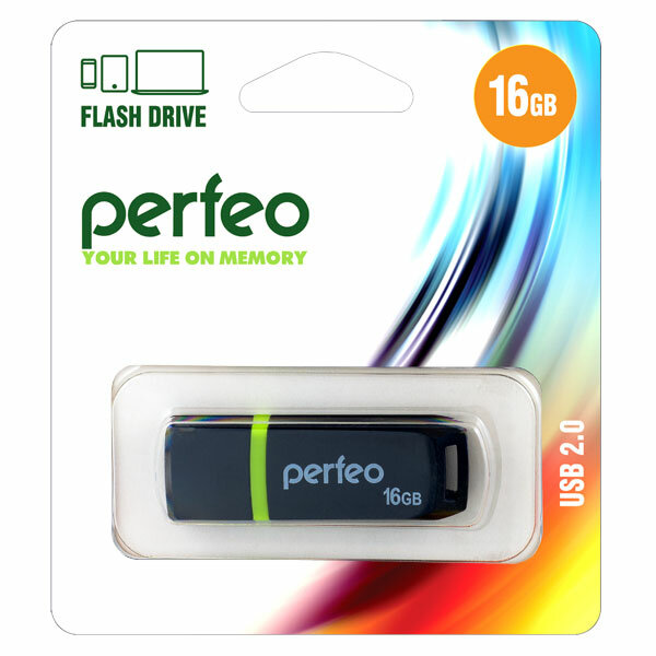 Perfeo USB Drive 8GB C11 Black PF-C11B008 - фото №6