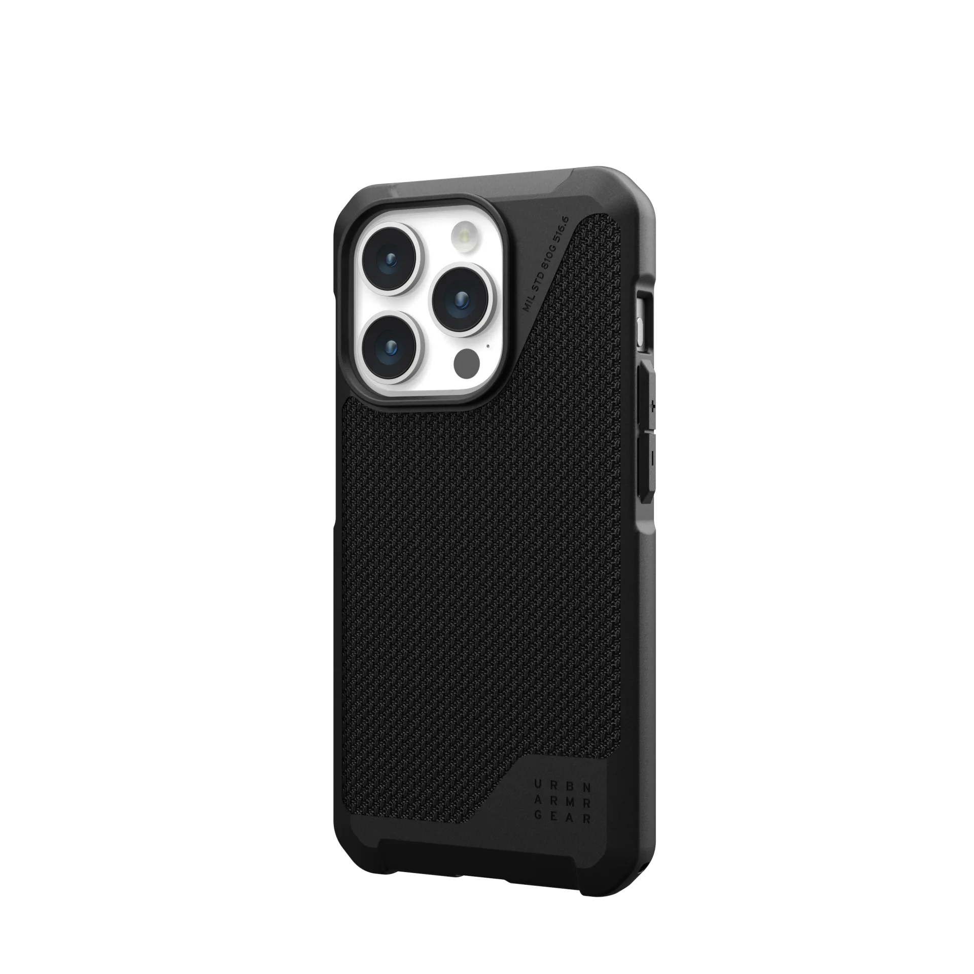 Противоударный чехол UAG Metropolis LT ткань Kevlar Magsafe для iPhone 15 Pro (Black)