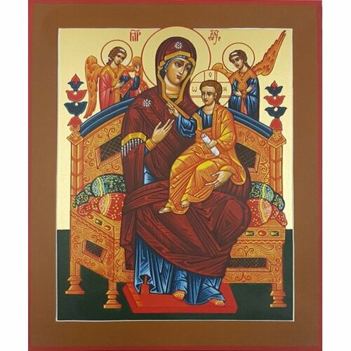 Икона Божья Матерь Всецарица 16 на 20 см рукописная, арт ИРГ-519 икона божья матерь всецарица 10 на 13 см рукописная арт ирг 508