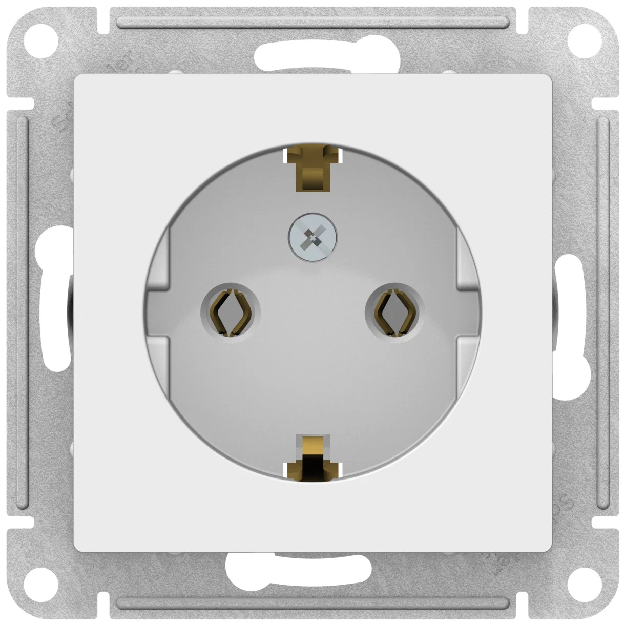 Розетка с заземления Schneider Electric/Systeme Electric AtlasDesign 16А, механизм, белый ATN000143 (комплект 3 шт.) - фотография № 7