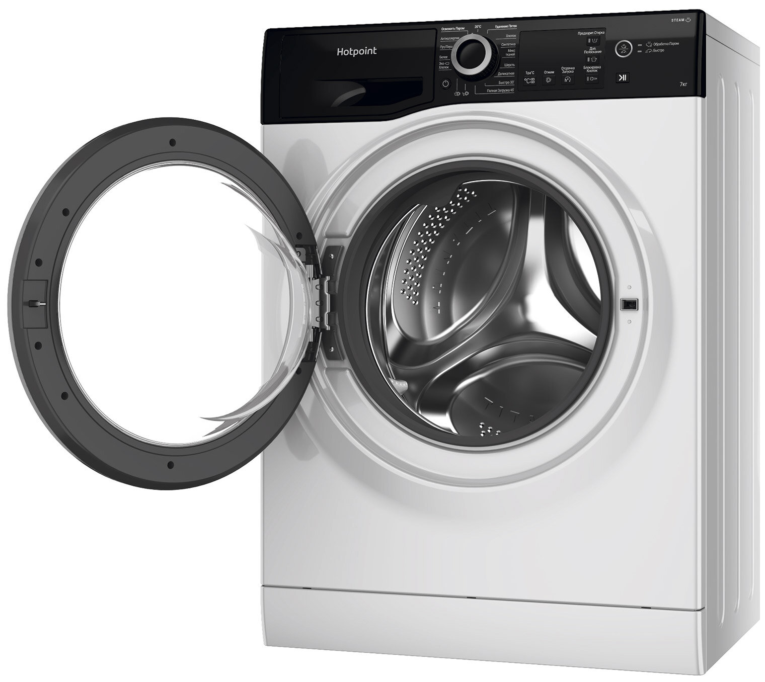 Стиральная машина Hotpoint NSB 7225 ZS V RU (Цвет: White) - фотография № 2