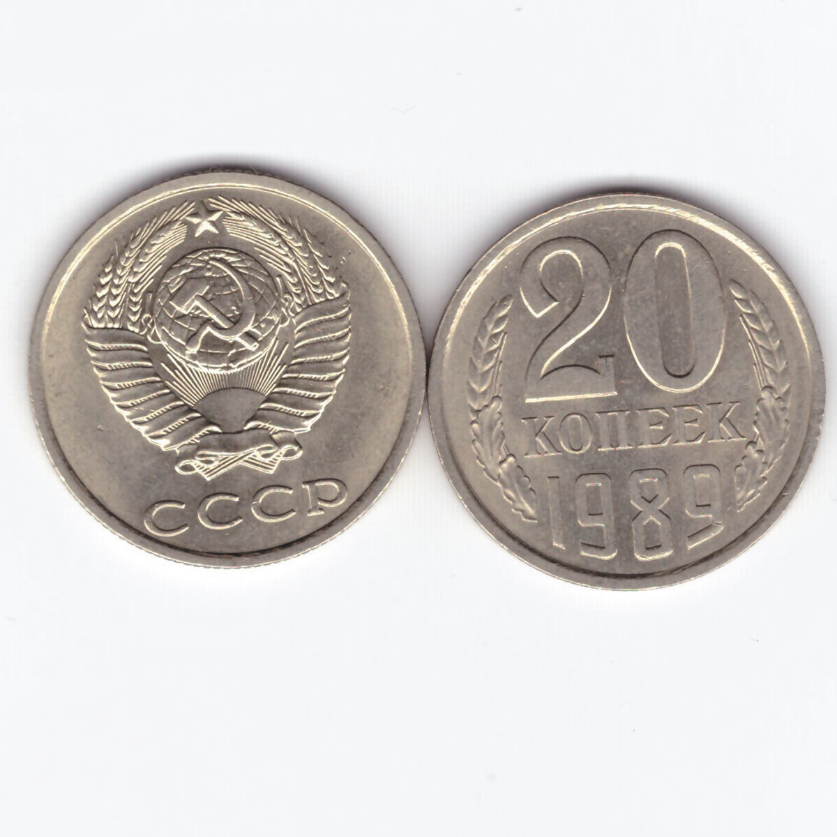 20 копеек 1989 XF (штемпельный блеск)