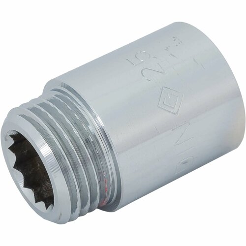 Удлинитель внутренняя резьба 1/2х25 мм цвет хром