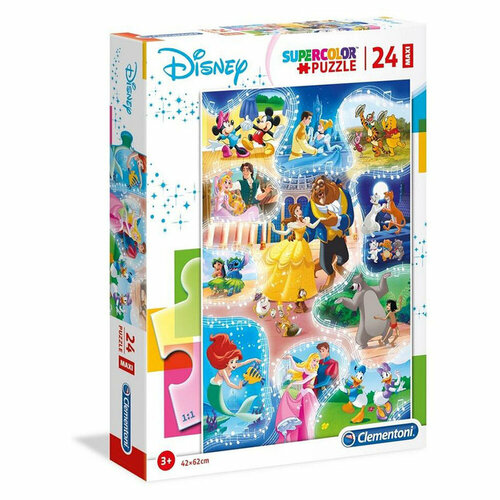 Clementoni. Пазл 24 MAXI арт.24204 Disney. Время танцев пазл clementoni 24 maxi disney frozen холодное сердце арт 24224