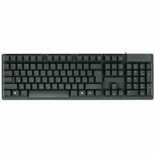 Клавиатура проводная Aceline K-902BU мембранная клавиш - 104 PS2 USB черная 126100₽