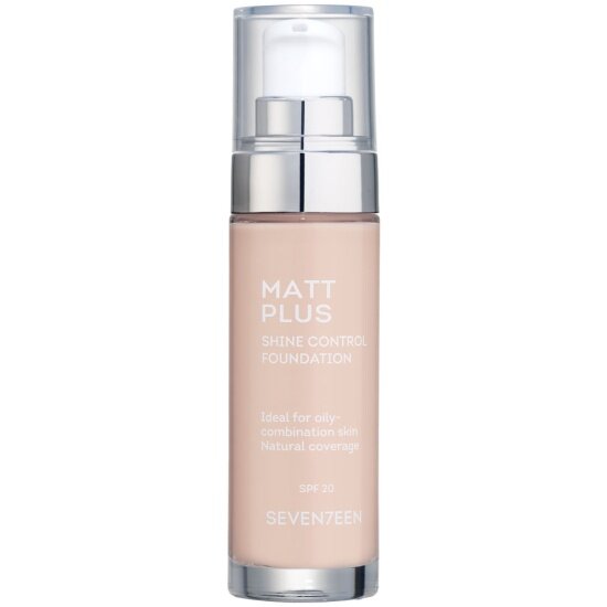 Тональный крем матирующий Seventeen Matt Plus Shine Control Foundation, тон 00 светлый фарфор