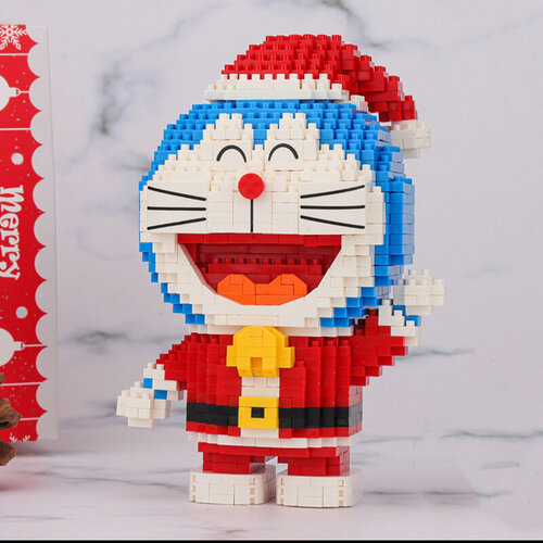 конструктор 3d из миниблоков balody doraemon котик радостный сидит 886 элементов ba16131 Конструктор 3D из миниблоков Balody Doraemon котик дед мороз 1030 деталей