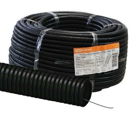 фото Гофра с зондом ПНД 20 черная TDM