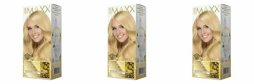 Набор для окрашивания волос MAXX DELUXE PREMIUM HAIR DYE KIT 9.0 Блондин,3 шт