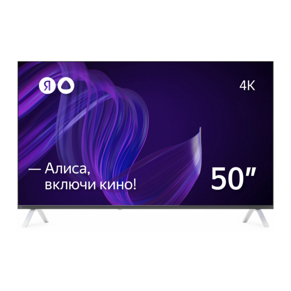 Телевизор 50" Яндекс YNDX-00072 с Алисой black (UHD, Smart TV, DVB-T/T2/C/S2) (YNDX-00072)