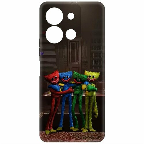 Чехол накладка Krutoff Soft Case Хаги Ваги   Мини Хаги для Vivo Y36 черный