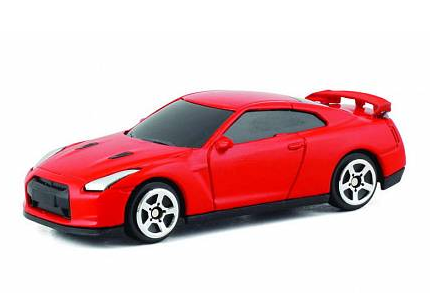 Масштабная модель Rmz City UNI-FORTUNE 344013SM(B) 1:64 Nissan GTR (R35) красный матовый