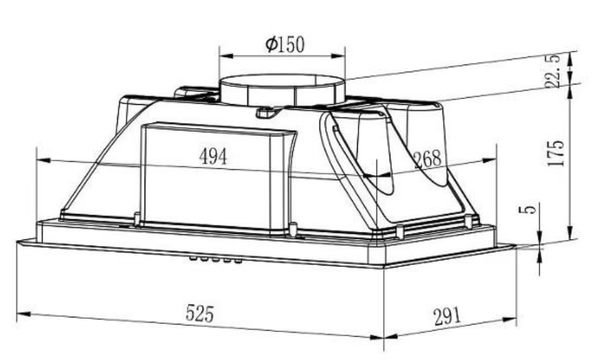 Вытяжка Evelux Margit 60 B