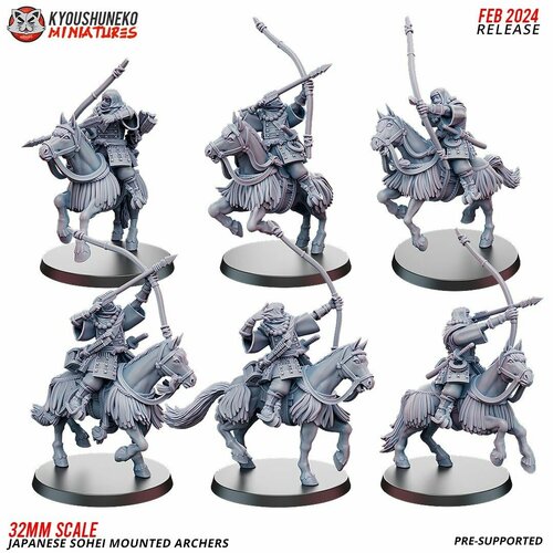 Миниатюра Warhammer Nippon Sohei Mounted Archers