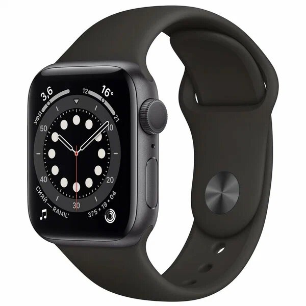 Умные часы Apple Watch Series 6 44 мм Steel Case GPS Черные