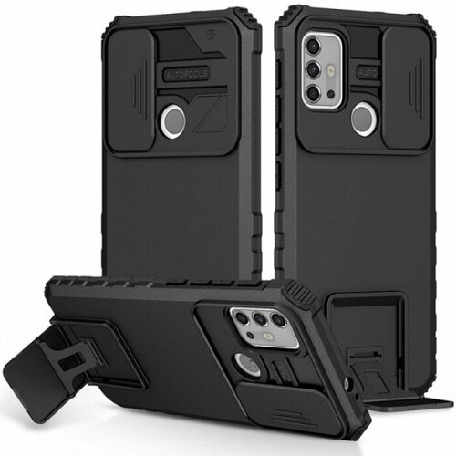 CamShield Holder Противоударный чехол-подставка для Motorola Moto G10 / G20 / G30 с защитой камеры for motorola moto g20 glass tempered glass g20 glass screen protector film for motorola g20 g30 g50 g10 g60 edge 20 pro lite