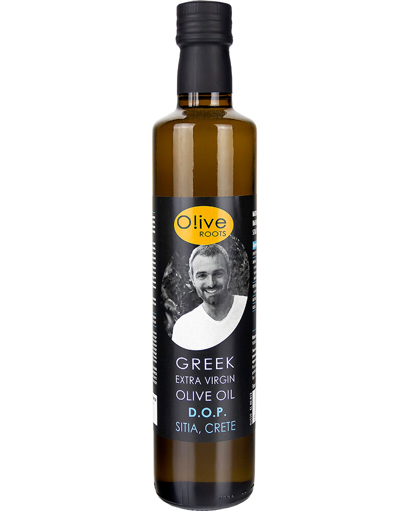 Масло оливковое Olive ROOTS нерафинированное высшего качества первого холодного отжима Экстра Вирджин Sitia Crete D.O.P, 500 мл