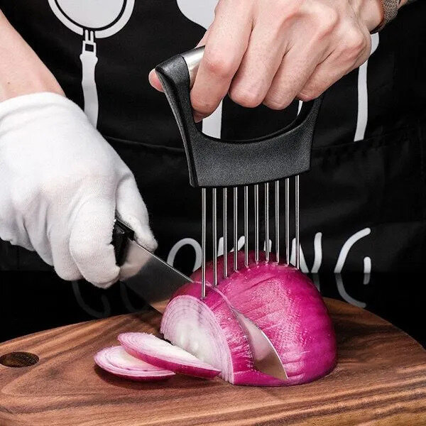 фото Держатель для нарезки овощей и фруктов, из нержавеющей стали