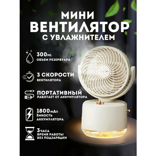 Вентилятор настольный аккумуляторный USB