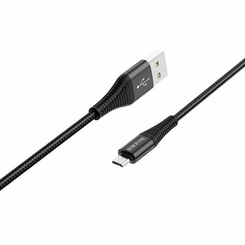 Кабель USB Micro USB BX29 1M Borofone черный кабель usb micro usb borofone bx58 lucky 100 см черный